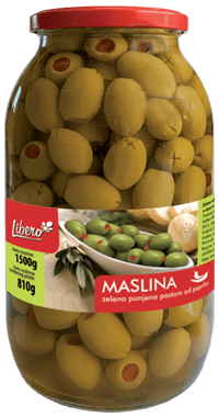 Pasta Pepper Stuffed Olives